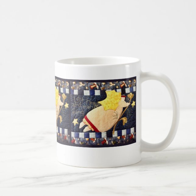 Den vadderade julängeln kvadrerar muggen kaffemugg (Höger)