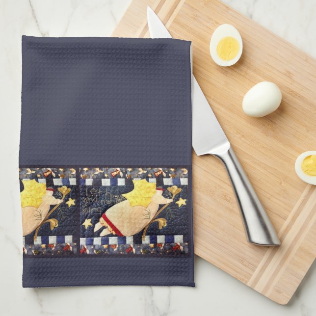 Den vadderade julängeln räcker handduken kökshandduk (Vikt i Fjärdedel)