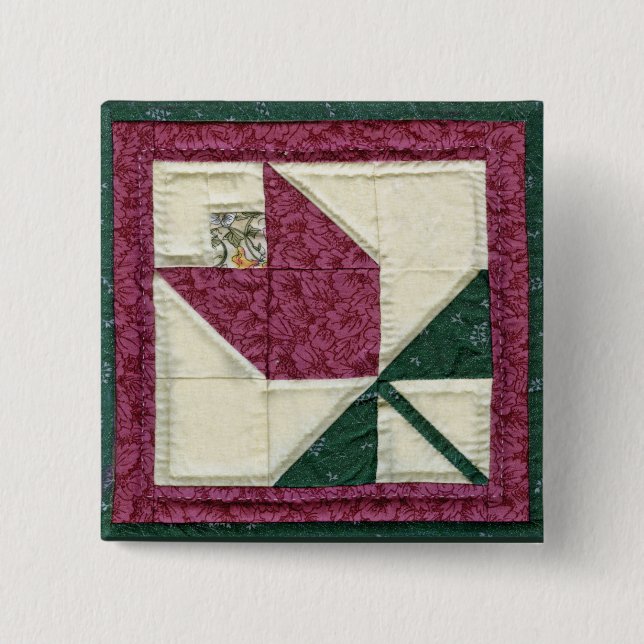 Den vadderade Potholdertulpan klämmer fast Knapp (Framsida)