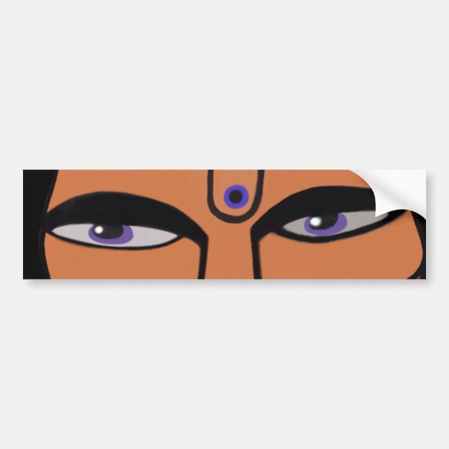 Den Vaishnava tigern synar bildekalet Bildekal (Framsidan)