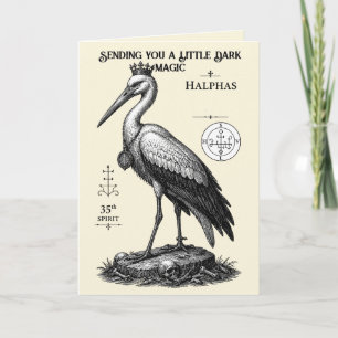 Den Vakande Storken från Halphas Kort