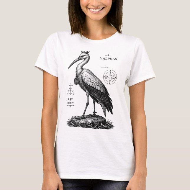 Den Vakande Storken från Halphas T Shirt (Framsida)