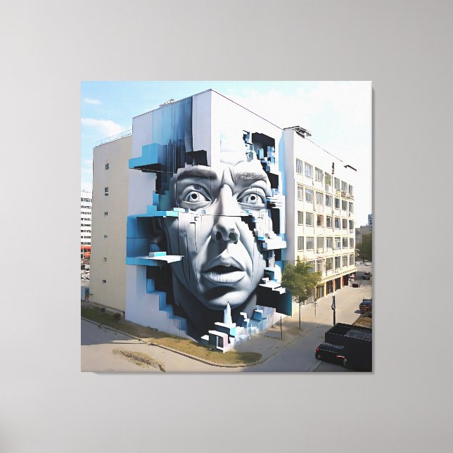 Den vaksamma Ansikte Canvastryck (Framsida)