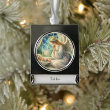 Den väktare ängeln ber av babyens vagga