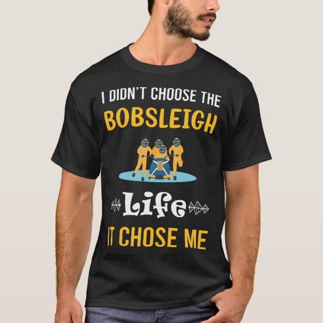 Den Valde Mig Bobsleigh Bobsled T Shirt (Framsida)