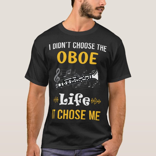 Den valde mig oboe t shirt (Framsida)