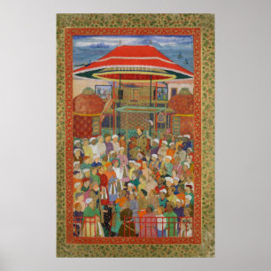 Den välkomna kejsaren Jahangir för domstol Poster
