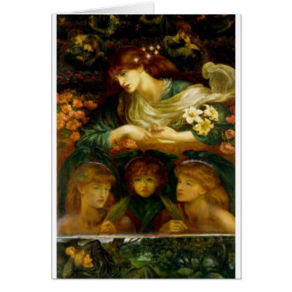 Den välsignade Damozelen - vykort Hälsningskort