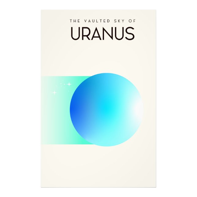 Den välvda himlen på Uranus Fototryck (Framsidan)