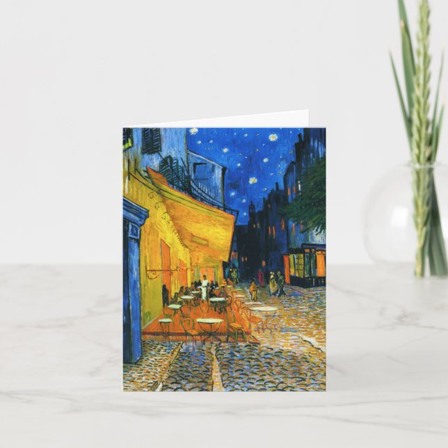Den Van Gogh Café terrassen noterar kortet Kort (Framsida)