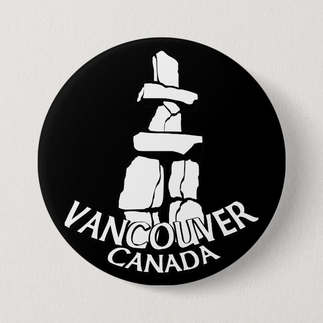 Den Vancouver Kanada souvenir knäppas Knapp (Framsida)