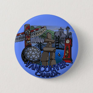 Den Vancouver Kanada souvenir knäppas Knapp