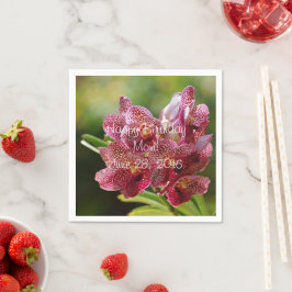 Den Vanda orchiden samla i en klunga Pappersservett