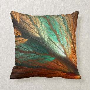 Den vändbara Feathery fractalen för orangen och Kudde