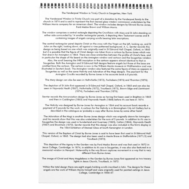 Den Vanderpoel fönsterkalendern Kalender (Baksida)