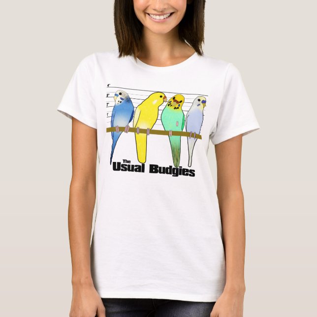 Den vanliga Budgies T-tröja T-shirt (Framsida)
