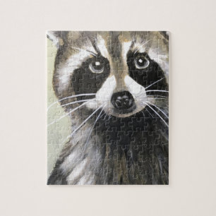 Den vänliga raccoonen pussel