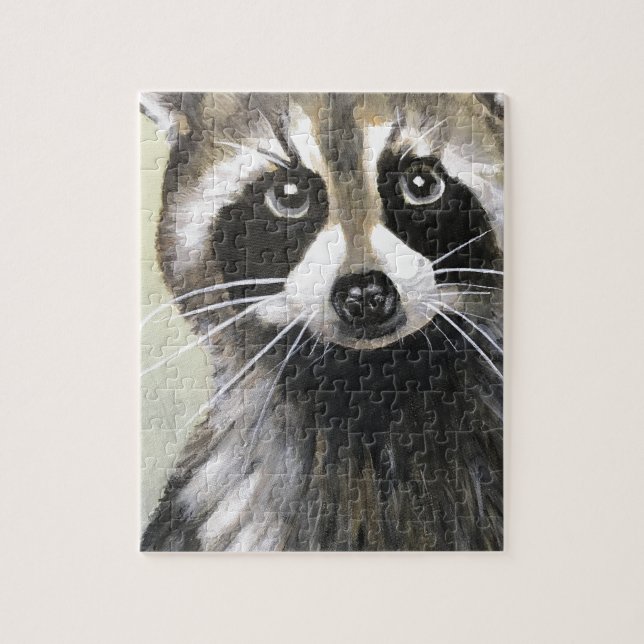 Den vänliga raccoonen pussel (Vertikal)