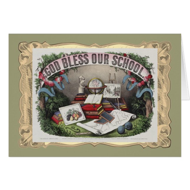 Den vår välsigna dig skolar hälsningskort (Framsidan Horizontal)