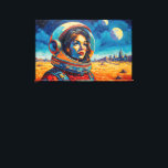 DEN VÄRLD VI UPPDECKADE 16 CANVASTRYCK<br><div class="desc">Denna livfulla digitala konst visar en astronaut som stirrar ut i rymden.</div>