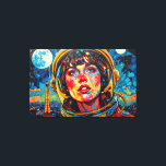 DEN VÄRLD VI UPPDECKADE PARIS 2 CANVASTRYCK<br><div class="desc">Denna livfulla digitala konst visar en astronaut som stirrar ut i rymden.</div>