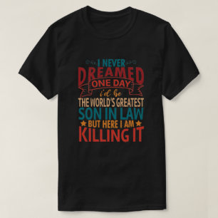 Den Världsmästare sonen in law Son in Law Gift T Shirt