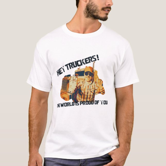 Den världsomspännande profeten hos lastbilschauffö t shirt (Framsida)