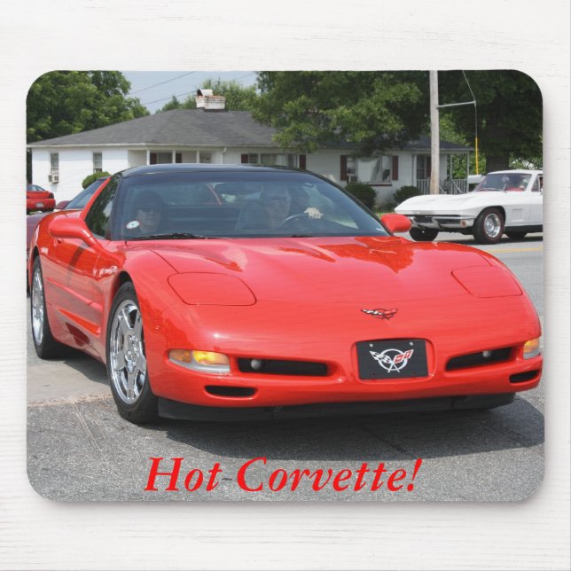 Den varma Corvette musen vadderar 6 Musmatta (Framsidan)
