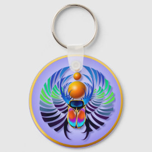Den varma scaraben tänder Keychains Nyckelring