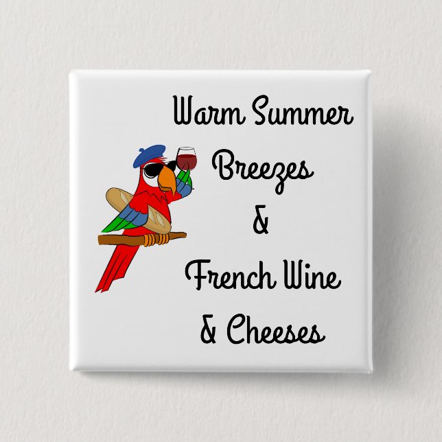 Den varma sommarbrispapegojan knäppas knapp (Framsida)