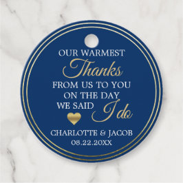 Den varmaste Tacken för Bröllop i guld Gåvor Etiketter