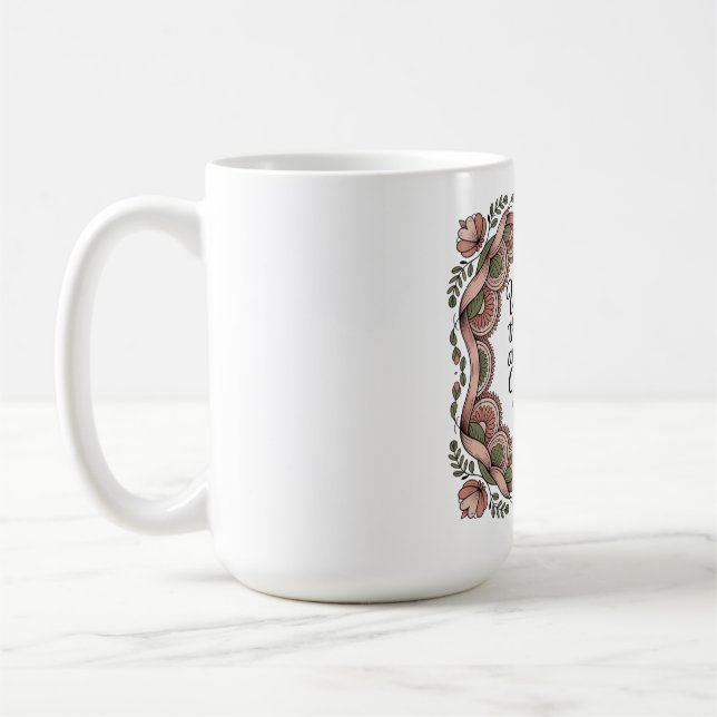 Den värme som fördriver kyla är moderns kärlek kaffemugg (Vänster)
