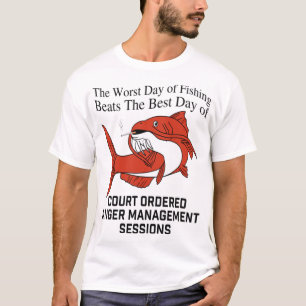 den värsta fiskedagen slår den bästa dagen av canc t shirt
