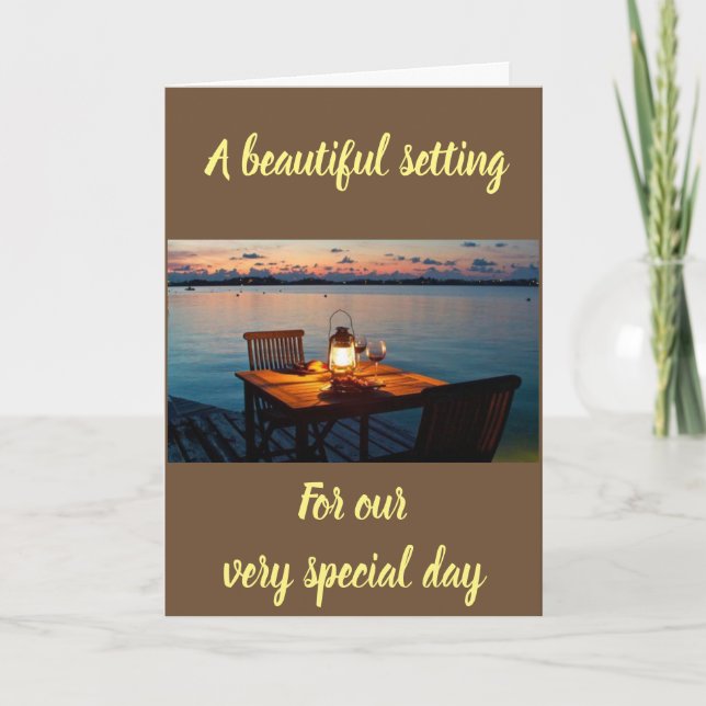 DEN ***VÅRT ÅRSDAGAR*** EN GRUNDLÄGGANDE INSTÄLLNI KORT (Framsida)