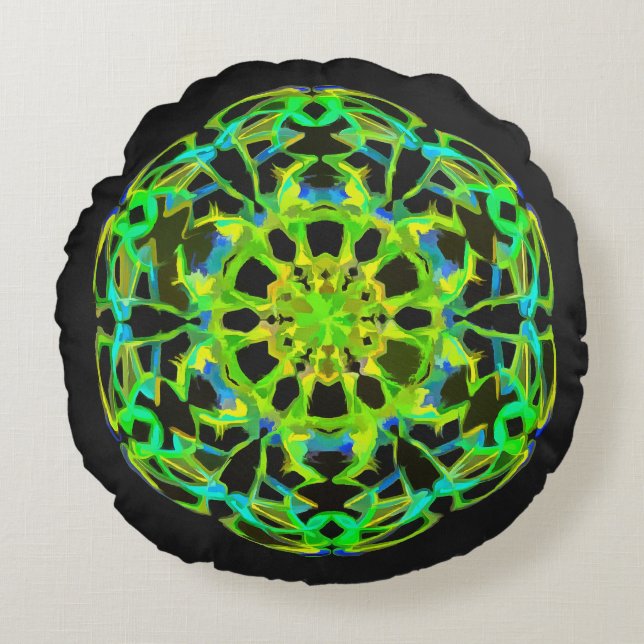 Den växande meditationen kudder rund kudde (Framsidan)