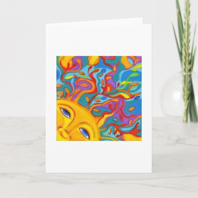 Den växande solen kort (Framsida)