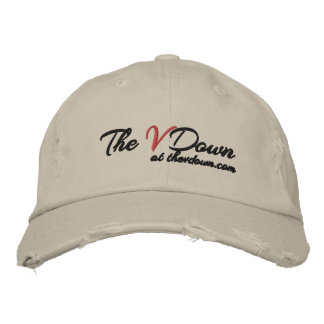 Den VDown Distress Baseball Cap Broderad Keps