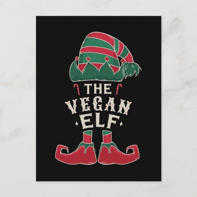 Den Veganska Tomten Vykort (Framsida)