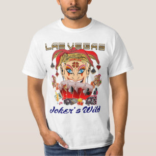 Den Vegas joker'sens vild beskådar stort avbildar T-shirt