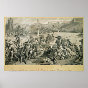 Den Vendean armén som korsar Loiren Poster