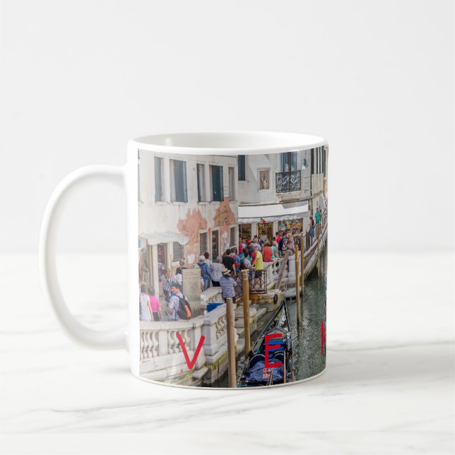 Den Venedig kanalen och överbryggar kaffemuggen Kaffemugg (Vänster)