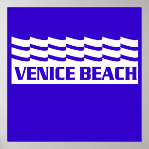 Den Venedig stranden vinkar Poster