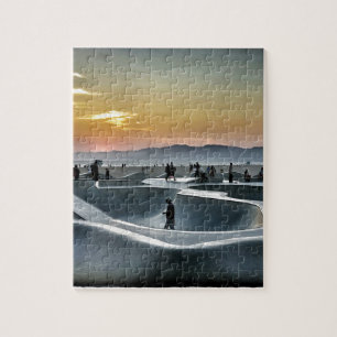 Den Venedig strandskateboarden parkerar Pussel