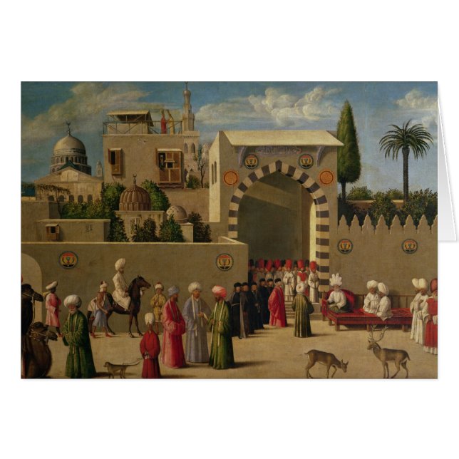 Den Venetian ambassadör intervju Hälsningskort (Framsidan Horizontal)