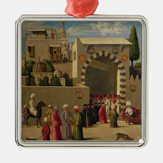 Den Venetian ambassadör intervju Julgransprydnad Metall (Framsidan)