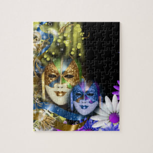 Den Venetian maskeradquinceaneraen maskerar Pussel