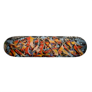 Den verkliga abstrakt grafittikonstskridskon skateboard bräda 21,5 cm
