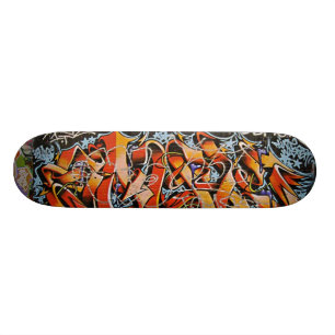 Den verkliga abstrakt grafittiväggskridskon stige old school skateboard bräda 18 cm