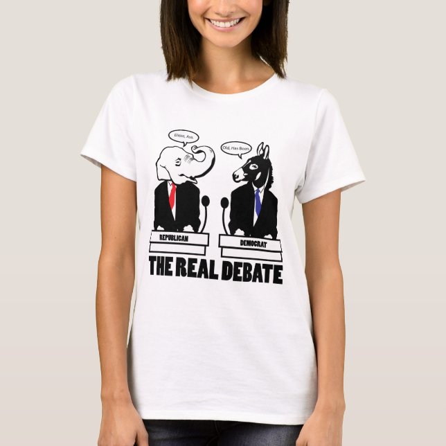 Den verkliga debattT-tröja T Shirt (Framsida)