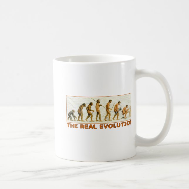 Den verkliga evolutionen kaffemugg (Höger)